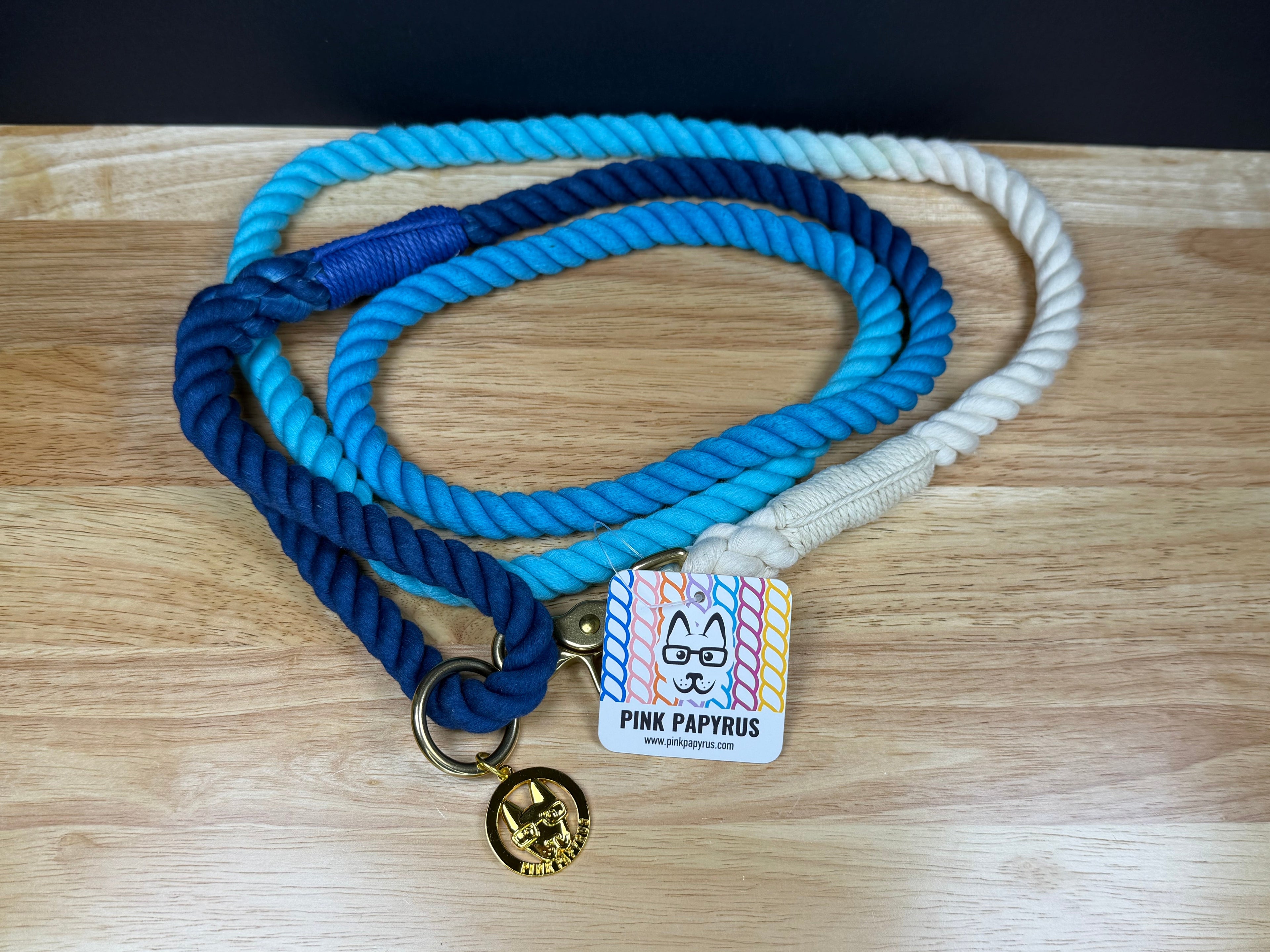 Pink Papyrus 6' Rope Leash