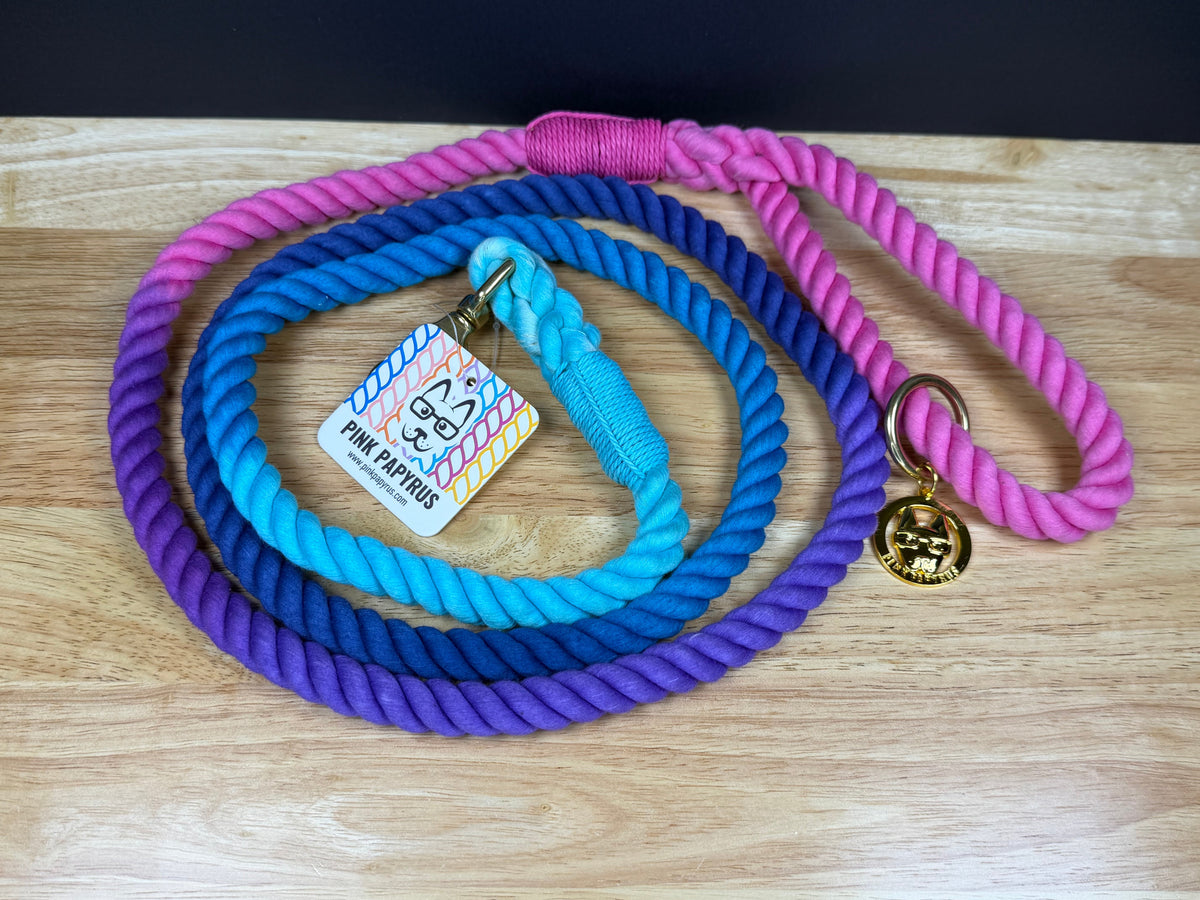 Pink Papyrus 6' Rope Leash