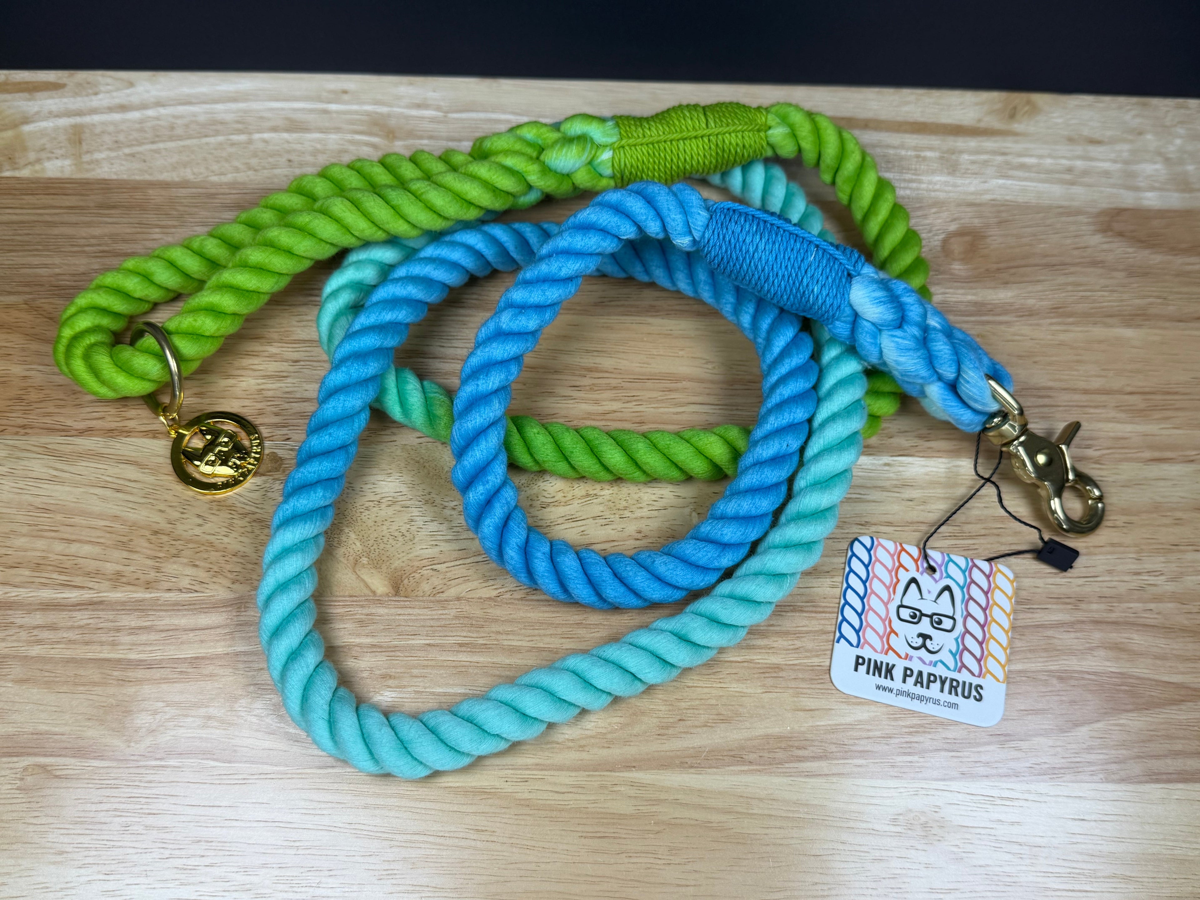 Pink Papyrus 6' Rope Leash